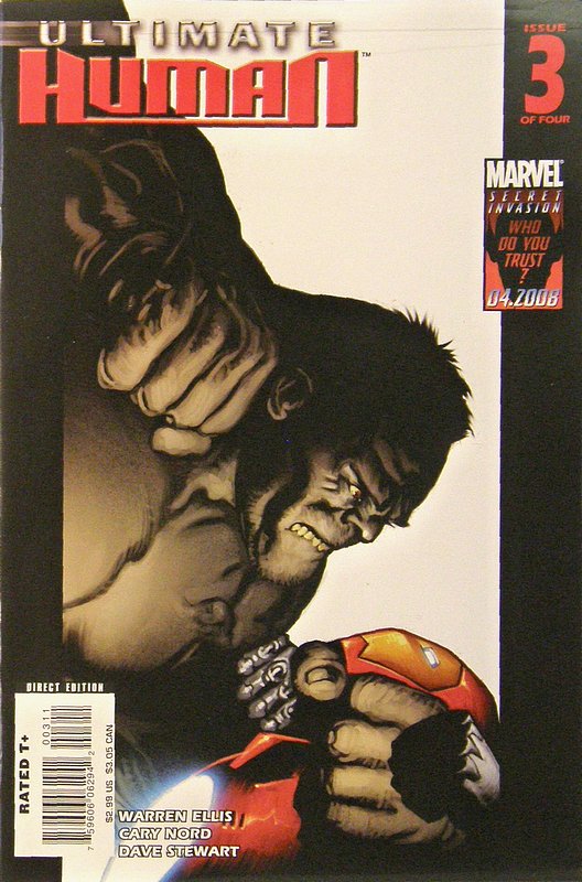 Cover of Ultimate Human (2008 Ltd) #3. One of 250,000 Vintage American Comics on sale from Krypton!