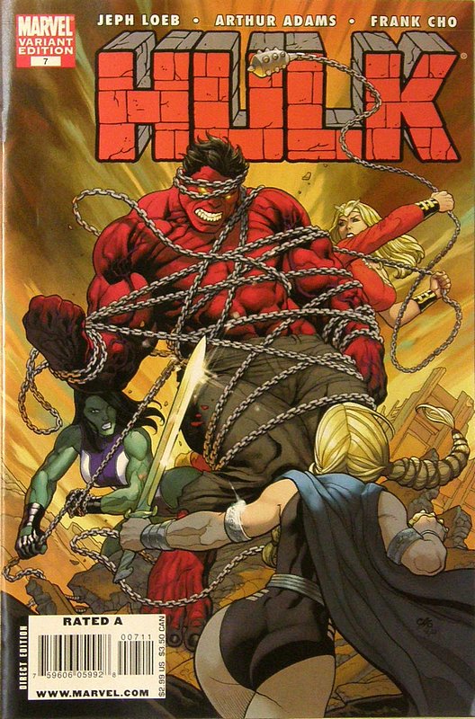 Cover of Hulk (Red) #7. One of 250,000 Vintage American Comics on sale from Krypton!