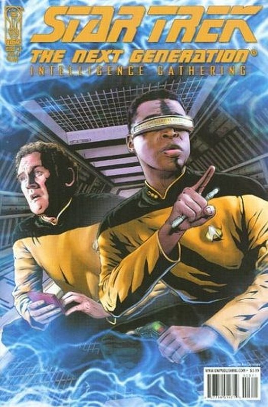 Cover of Star Trek TNG: Intelligence Gathering #3. One of 250,000 Vintage American Comics on sale from Krypton!
