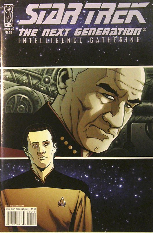 Cover of Star Trek TNG: Intelligence Gathering #5. One of 250,000 Vintage American Comics on sale from Krypton!