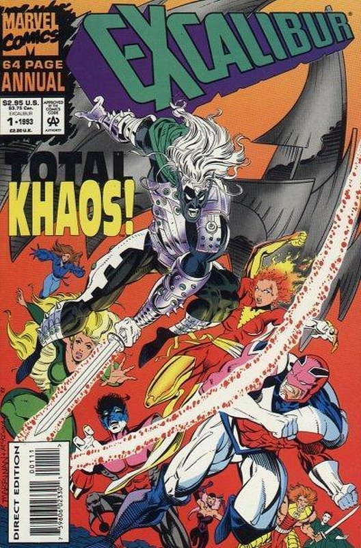 Cover of Excalibur Annual #1. One of 250,000 Vintage American Comics on sale from Krypton!