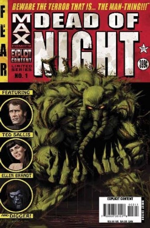 Cover of Dead of Night: Man-Thing (2008 Ltd) #1. One of 250,000 Vintage American Comics on sale from Krypton!