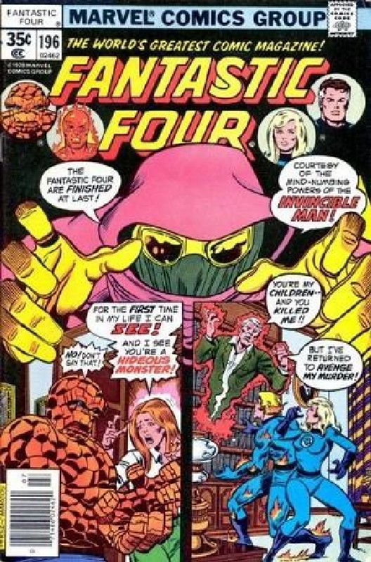 Cover of Fantastic Four (Vol 1) #196. One of 250,000 Vintage American Comics on sale from Krypton!