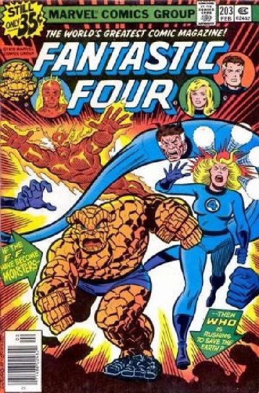 Cover of Fantastic Four (Vol 1) #203. One of 250,000 Vintage American Comics on sale from Krypton!