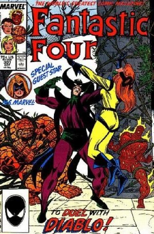 Cover of Fantastic Four (Vol 1) #307. One of 250,000 Vintage American Comics on sale from Krypton!