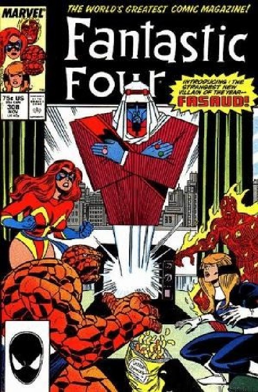 Cover of Fantastic Four (Vol 1) #308. One of 250,000 Vintage American Comics on sale from Krypton!