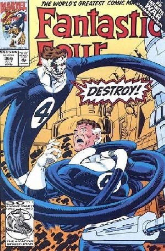 Cover of Fantastic Four (Vol 1) #366. One of 250,000 Vintage American Comics on sale from Krypton!