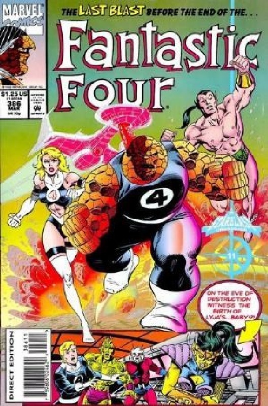 Cover of Fantastic Four (Vol 1) #386. One of 250,000 Vintage American Comics on sale from Krypton!
