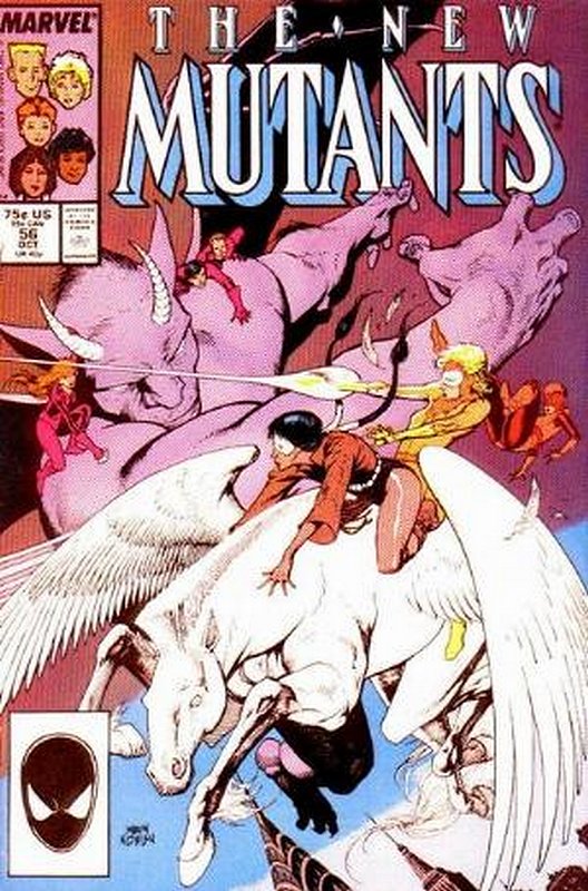Cover of New Mutants (Vol 1) #56. One of 250,000 Vintage American Comics on sale from Krypton!