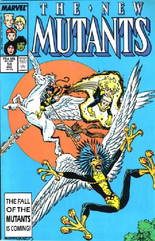 Cover of New Mutants (Vol 1) #58. One of 250,000 Vintage American Comics on sale from Krypton!