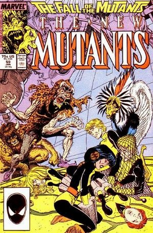 Cover of New Mutants (Vol 1) #59. One of 250,000 Vintage American Comics on sale from Krypton!