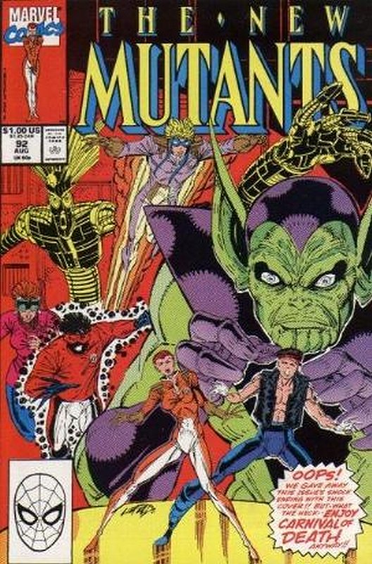 Cover of New Mutants (Vol 1) #92. One of 250,000 Vintage American Comics on sale from Krypton!