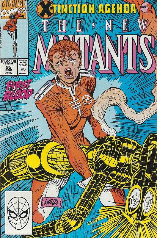 Cover of New Mutants (Vol 1) #95. One of 250,000 Vintage American Comics on sale from Krypton!