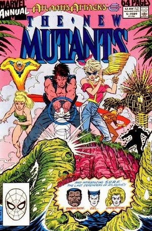 Cover of New Mutants Annual #5. One of 250,000 Vintage American Comics on sale from Krypton!
