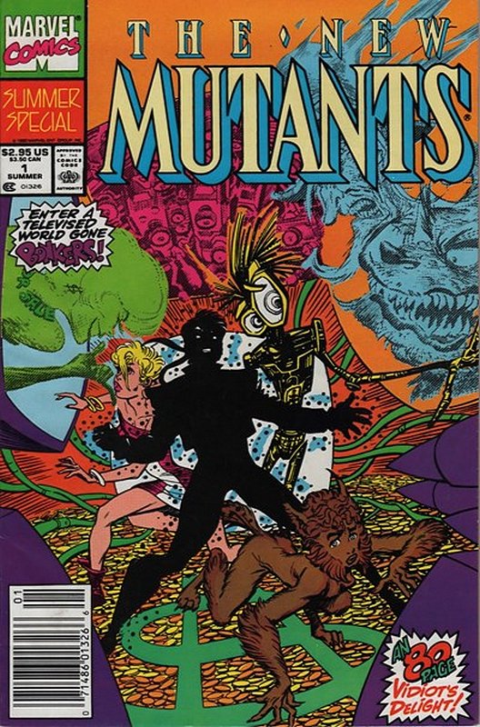 Cover of New Mutants Summer Special (1990 One Shot) #1. One of 250,000 Vintage American Comics on sale from Krypton!