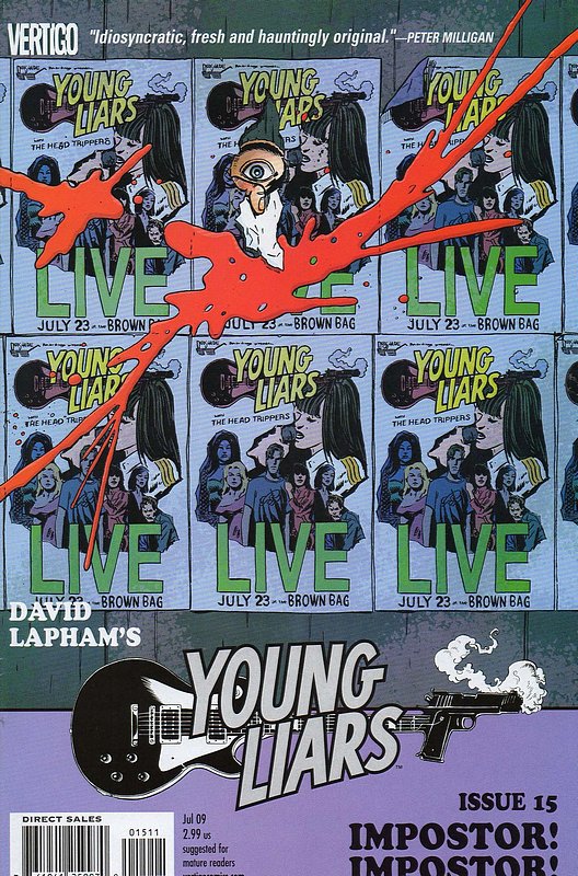 Cover of Young Liars (Vol 1) #15. One of 250,000 Vintage American Comics on sale from Krypton!