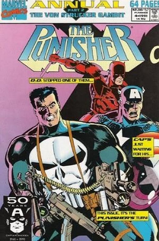 Cover of Punisher Annual #4. One of 250,000 Vintage American Comics on sale from Krypton!