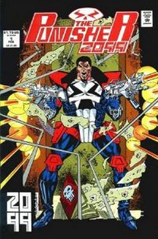 Cover of Punisher 2099 #1. One of 250,000 Vintage American Comics on sale from Krypton!