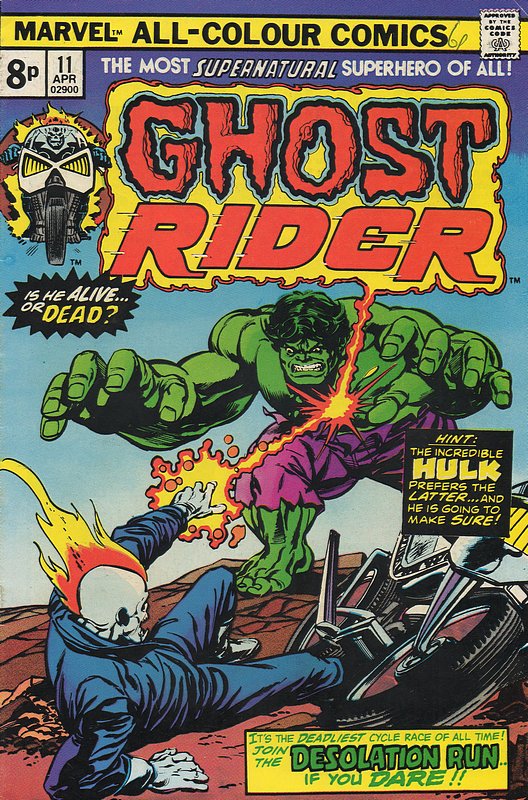Cover of Ghost Rider (Vol 1) #11. One of 250,000 Vintage American Comics on sale from Krypton!