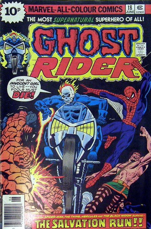 Cover of Ghost Rider (Vol 1) #18. One of 250,000 Vintage American Comics on sale from Krypton!