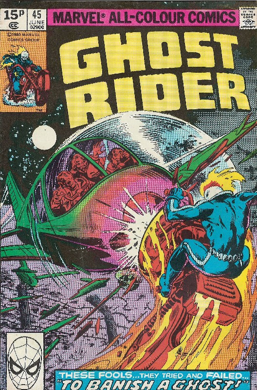 Cover of Ghost Rider (Vol 1) #45. One of 250,000 Vintage American Comics on sale from Krypton!
