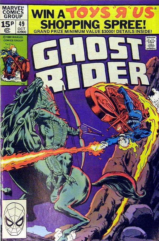 Cover of Ghost Rider (Vol 1) #49. One of 250,000 Vintage American Comics on sale from Krypton!