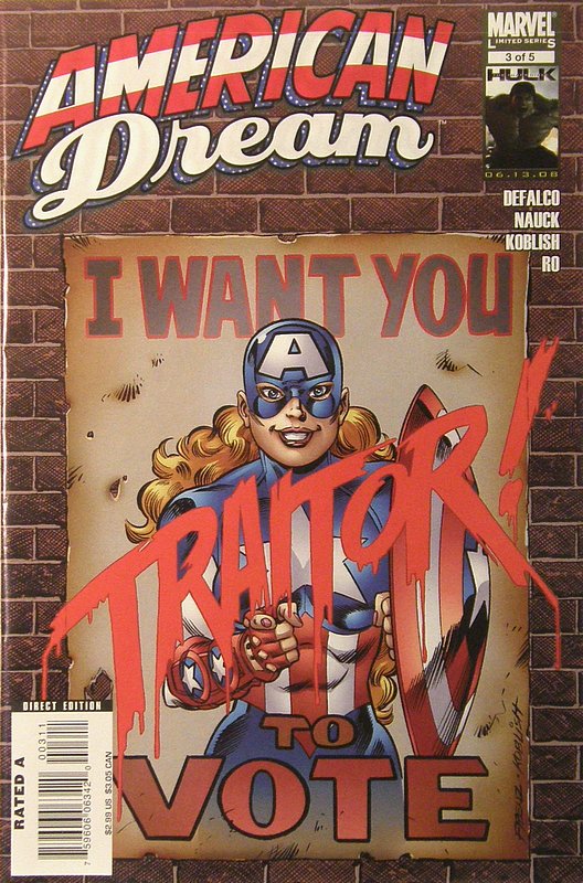 Cover of American Dream (2008 Ltd) #3. One of 250,000 Vintage American Comics on sale from Krypton!