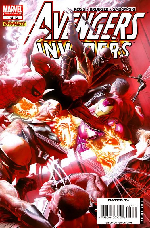 Cover of Avengers/Invaders (2008 Ltd) #4. One of 250,000 Vintage American Comics on sale from Krypton!