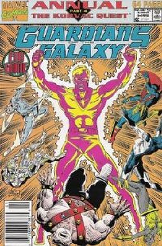 Cover of Guardians of the Galaxy (Vol 1) Annual #1. One of 250,000 Vintage American Comics on sale from Krypton!