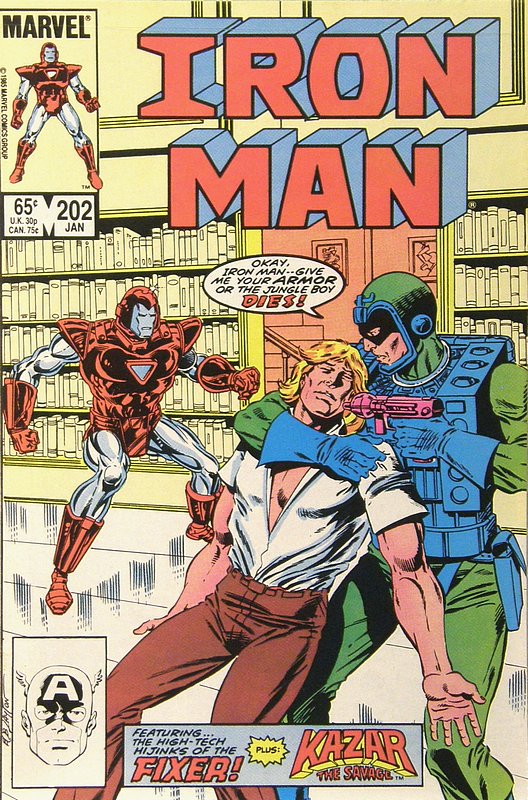 Cover of Iron Man (Vol 1) #202. One of 250,000 Vintage American Comics on sale from Krypton!