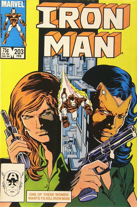 Cover of Iron Man (Vol 1) #203. One of 250,000 Vintage American Comics on sale from Krypton!