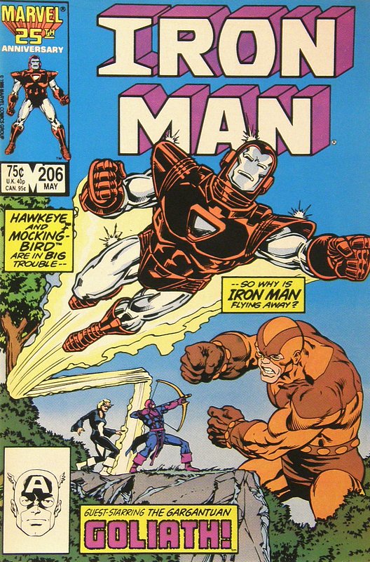 Cover of Iron Man (Vol 1) #206. One of 250,000 Vintage American Comics on sale from Krypton!