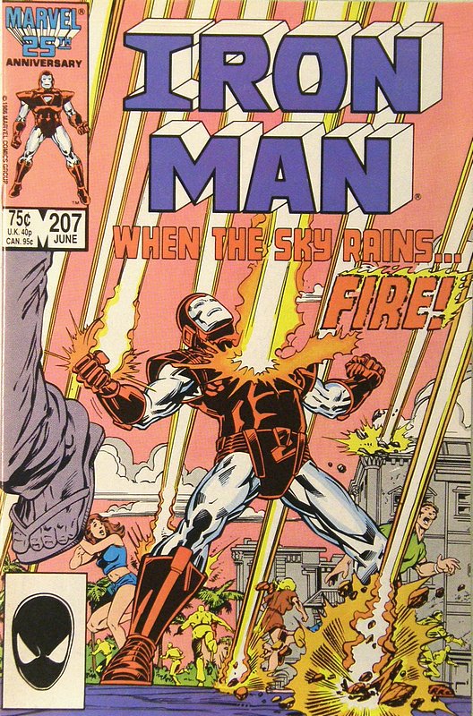 Cover of Iron Man (Vol 1) #207. One of 250,000 Vintage American Comics on sale from Krypton!