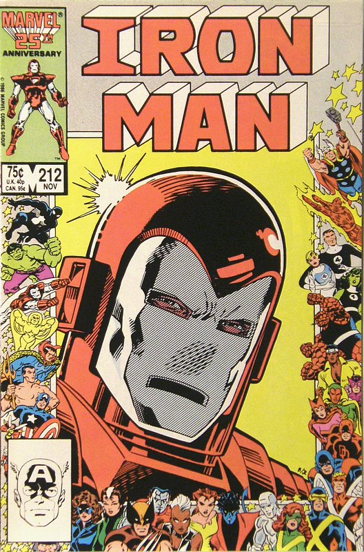 Cover of Iron Man (Vol 1) #212. One of 250,000 Vintage American Comics on sale from Krypton!