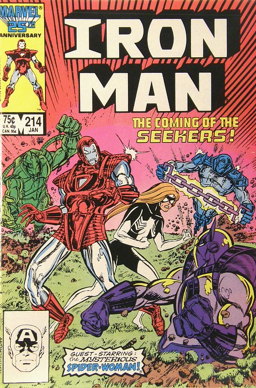 Cover of Iron Man (Vol 1) #214. One of 250,000 Vintage American Comics on sale from Krypton!