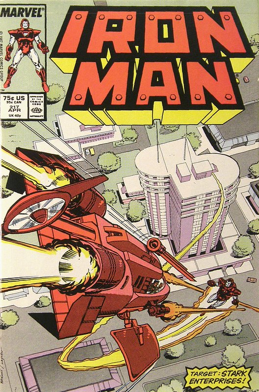 Cover of Iron Man (Vol 1) #217. One of 250,000 Vintage American Comics on sale from Krypton!