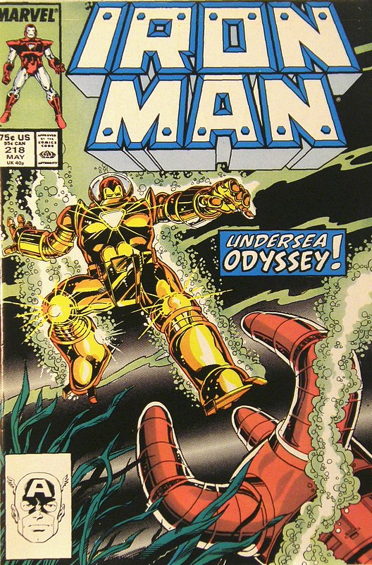 Cover of Iron Man (Vol 1) #218. One of 250,000 Vintage American Comics on sale from Krypton!