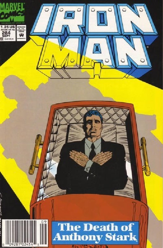 Cover of Iron Man (Vol 1) #284. One of 250,000 Vintage American Comics on sale from Krypton!