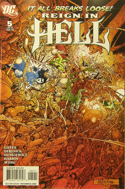 Cover of Reign in Hell (2008 Ltd) #5. One of 250,000 Vintage American Comics on sale from Krypton!