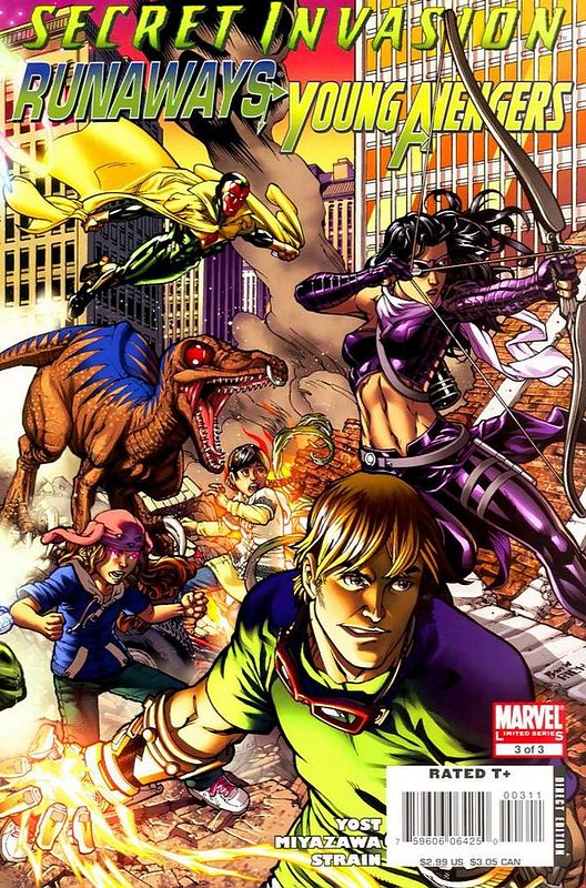 Cover of Secret Invasion: Runaways/Young Avengers (Ltd) #3. One of 250,000 Vintage American Comics on sale from Krypton!
