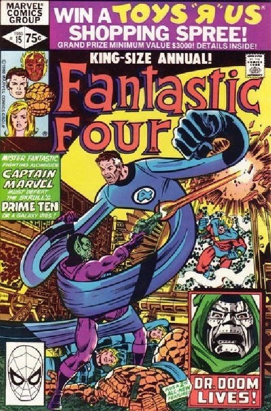 Cover of Fantastic Four Annual #15. One of 250,000 Vintage American Comics on sale from Krypton!