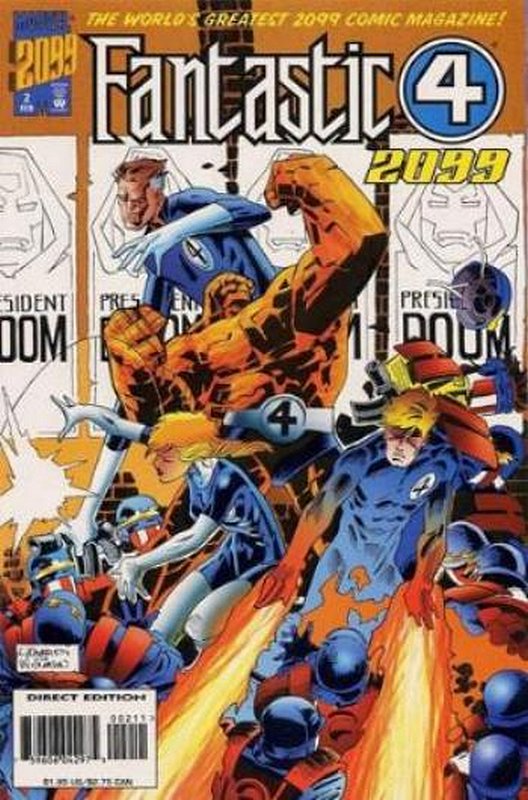 Cover of Fantastic Four 2099 (Vol 1) #2. One of 250,000 Vintage American Comics on sale from Krypton!