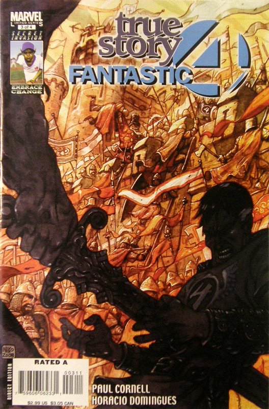 Cover of Fantastic Four: True Story (2008 Ltd) #3. One of 250,000 Vintage American Comics on sale from Krypton!