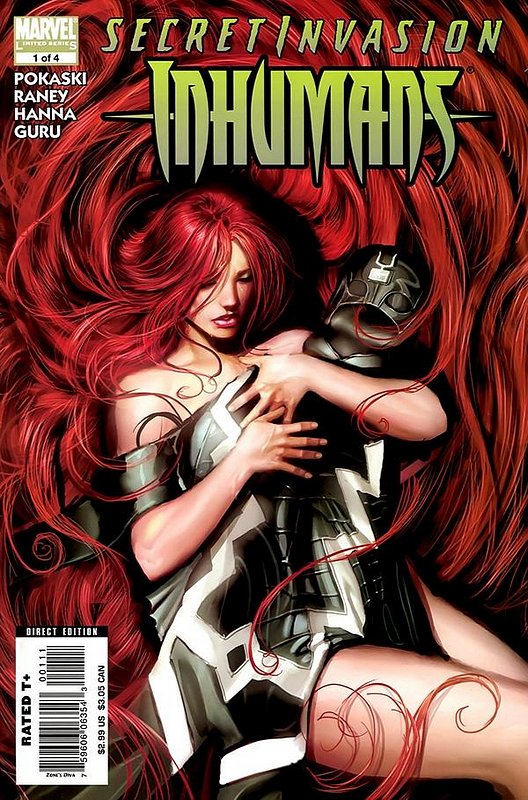 Cover of Secret Invasion: Inhumans (2008 Ltd) #1. One of 250,000 Vintage American Comics on sale from Krypton!