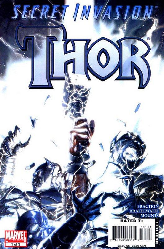 Cover of Secret Invasion: Thor (2008 Ltd) #1. One of 250,000 Vintage American Comics on sale from Krypton!