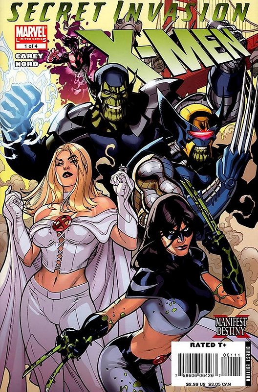 Cover of Secret Invasion: X-Men (2008 Ltd) #1. One of 250,000 Vintage American Comics on sale from Krypton!