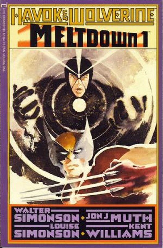 Cover of Havok & Wolverine: Meltdown (1988 Ltd) #1. One of 250,000 Vintage American Comics on sale from Krypton!