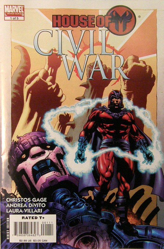 Cover of Civil War: House of M (2008 Ltd) #1. One of 250,000 Vintage American Comics on sale from Krypton!
