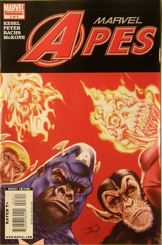 Cover of Marvel Apes (2008 Ltd) #3. One of 250,000 Vintage American Comics on sale from Krypton!