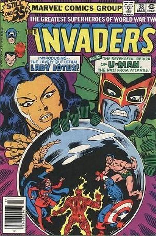 Cover of Invaders (Vol 1) #38. One of 250,000 Vintage American Comics on sale from Krypton!